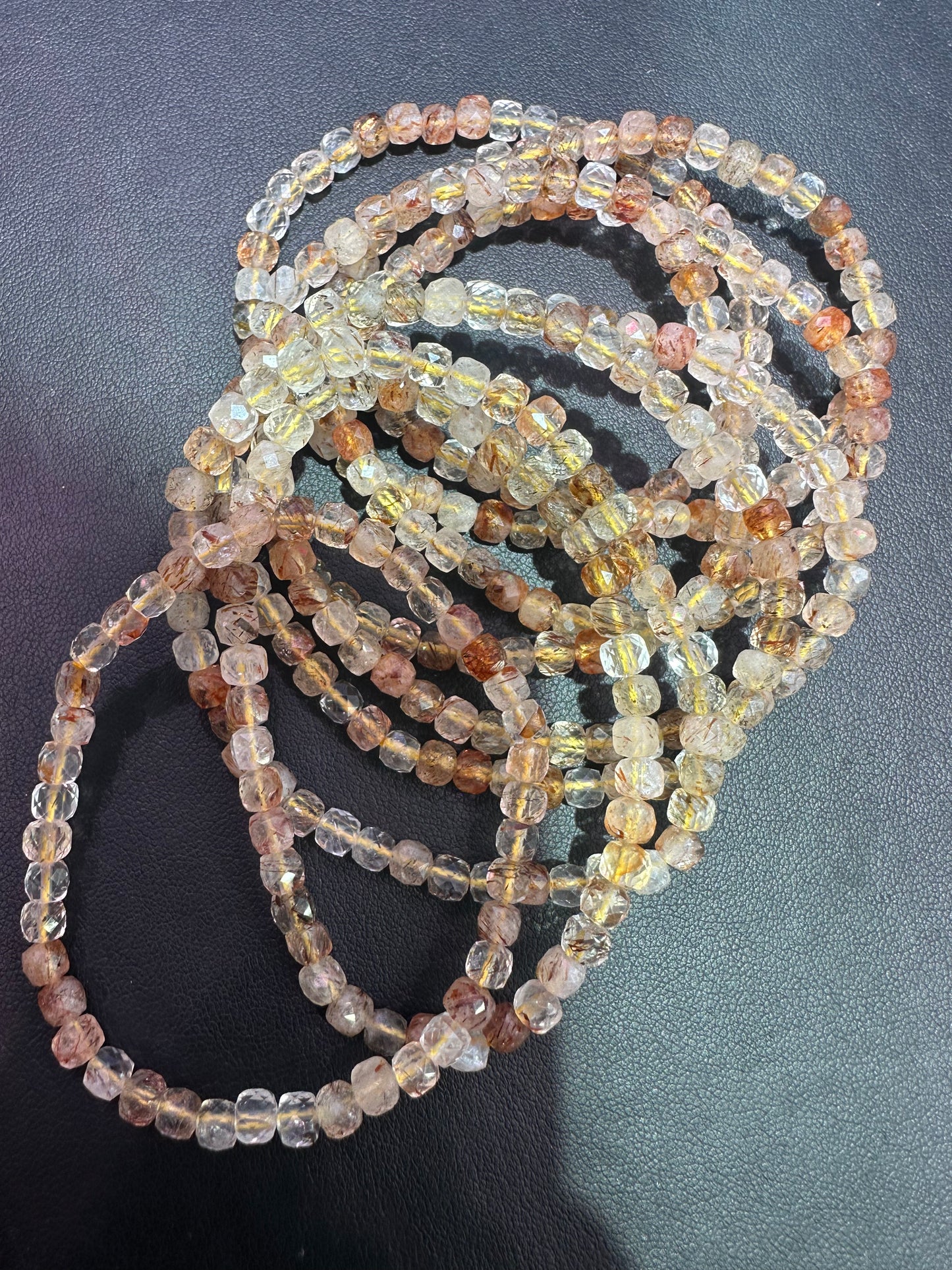 Black golden super  7 bracelets 4.5mm