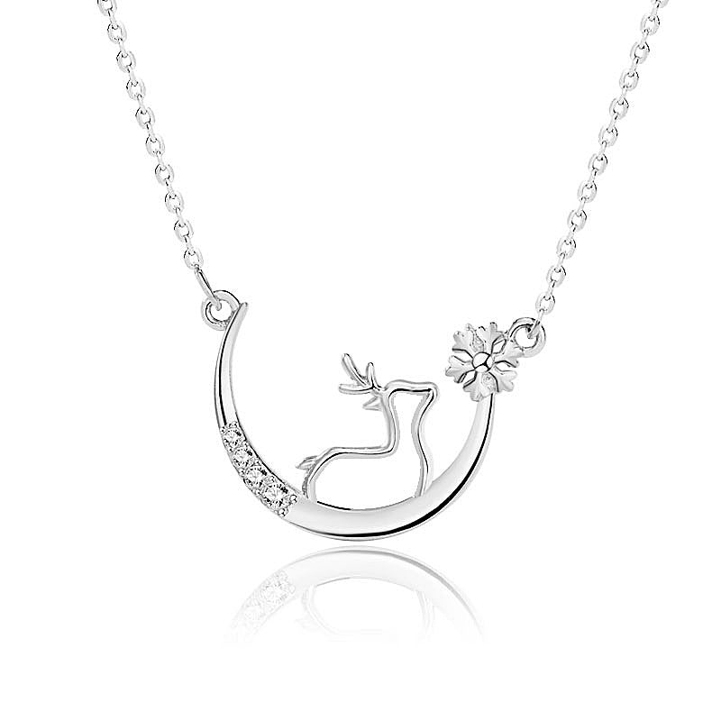 Snowflake Elk S925 Sterling Silver pendants