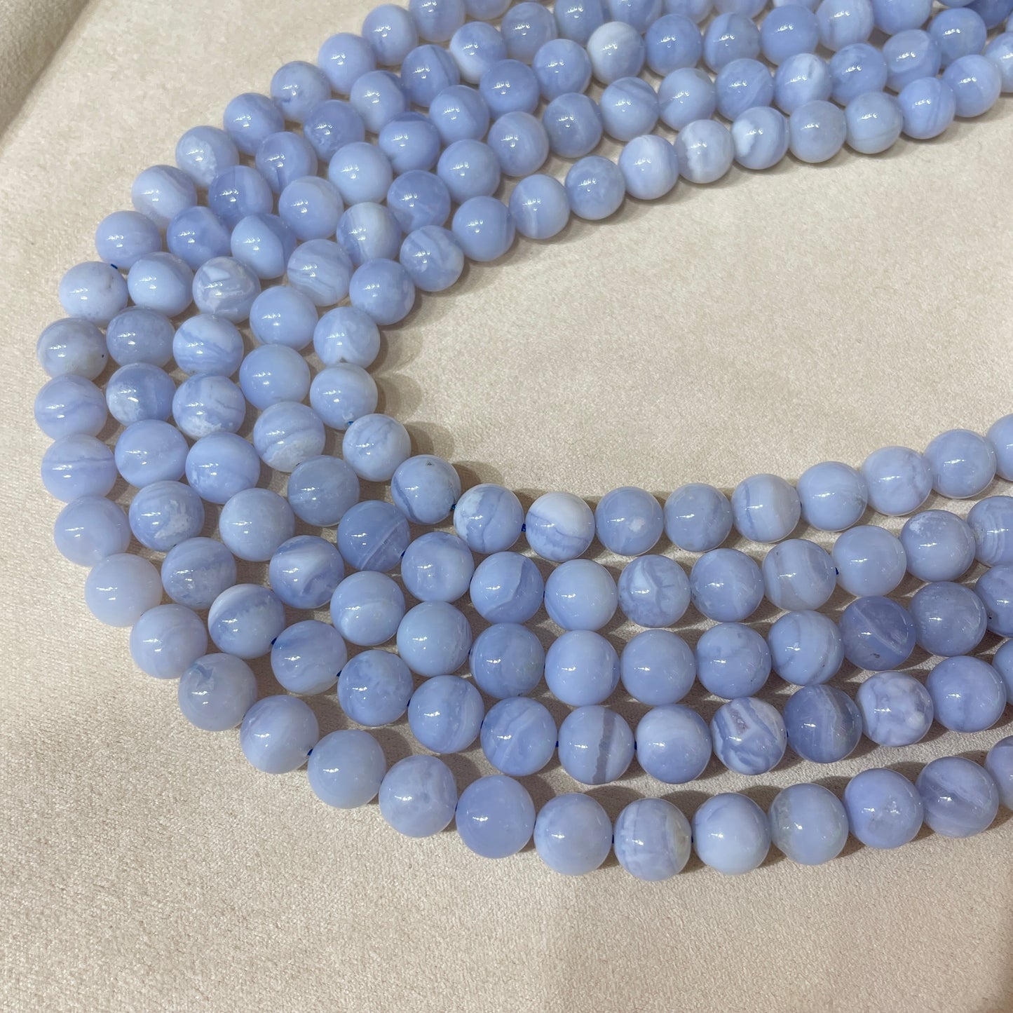 blue lace agate strands 8mm