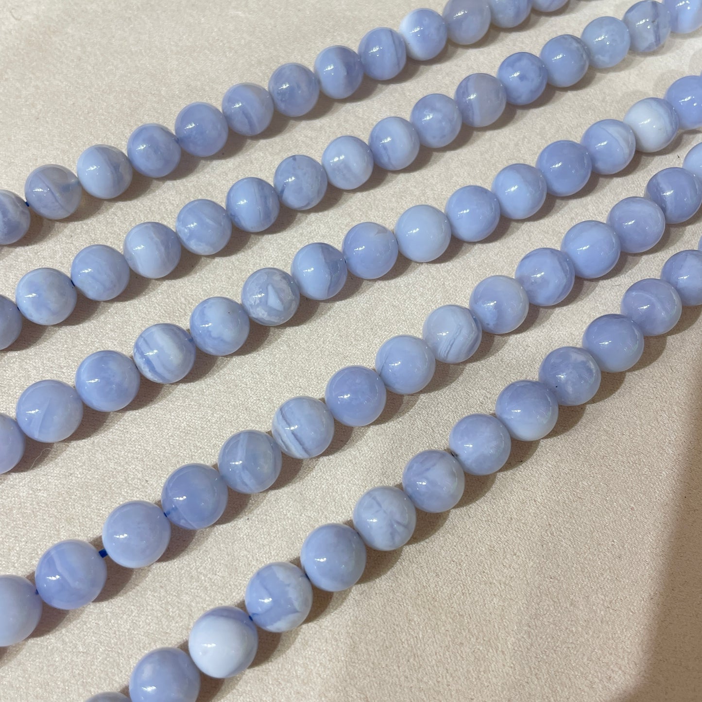 blue lace agate strands 8mm