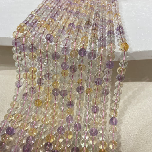 amerhyst & citrine strands wholesale price 6mm
