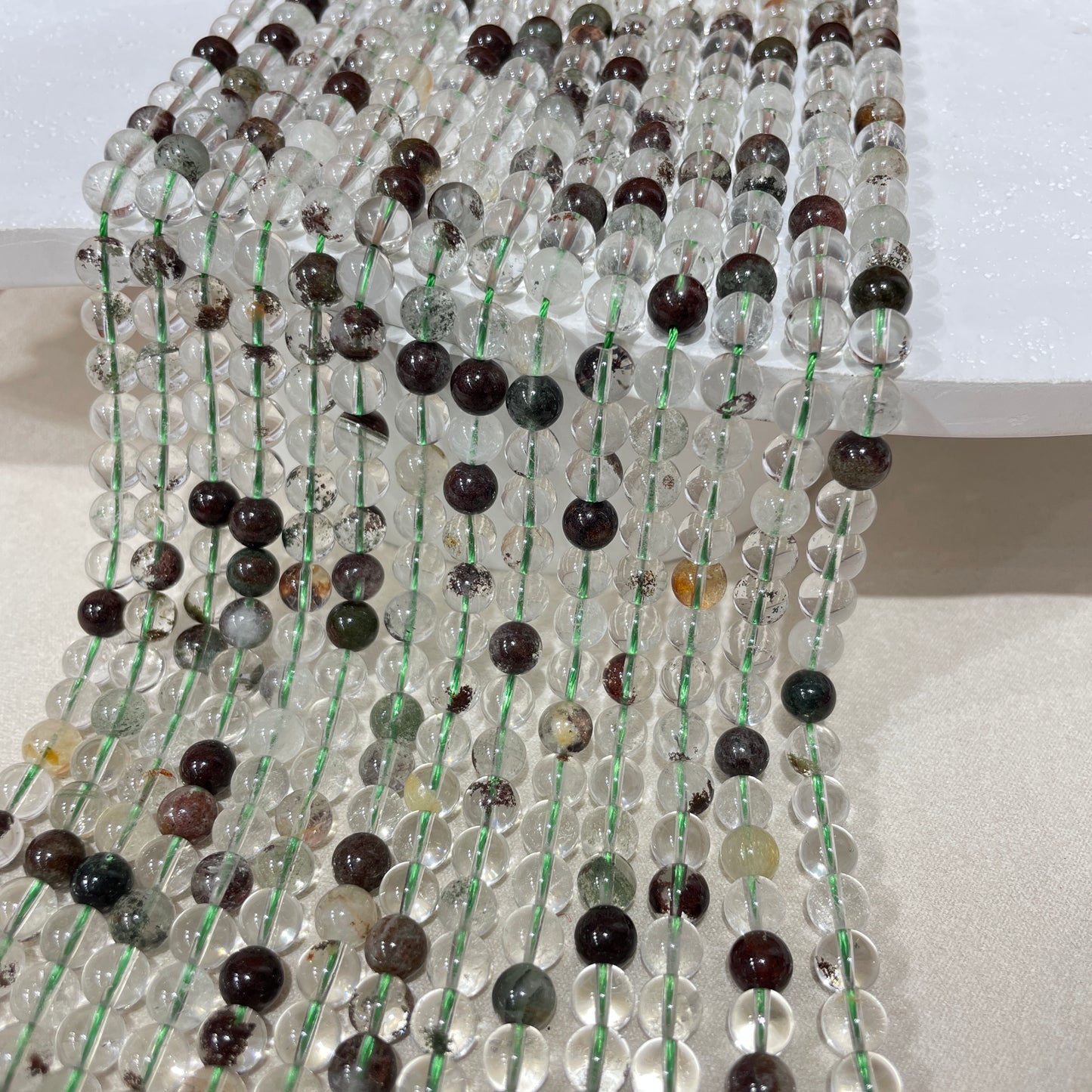 green garden quartz strands wholesale