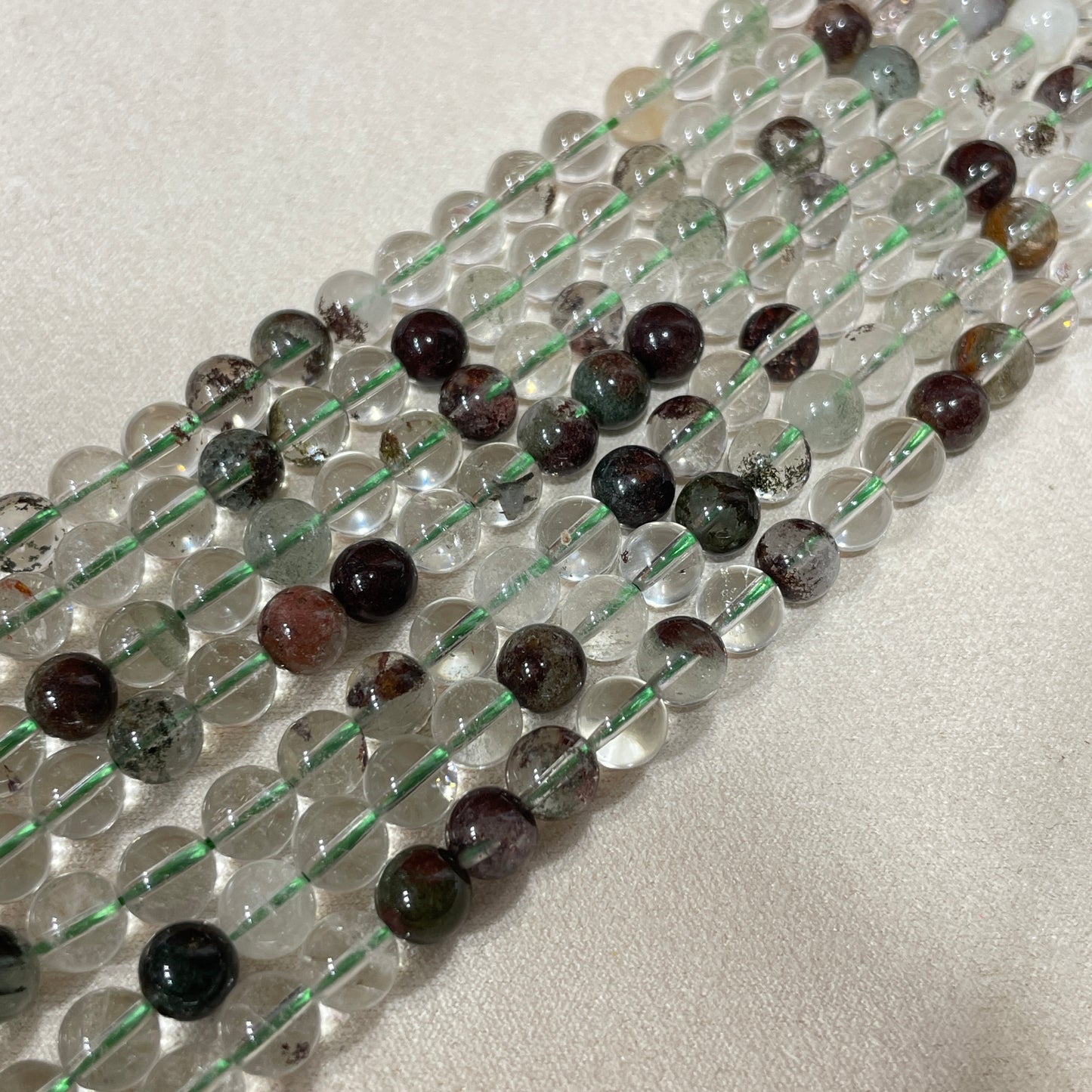 green garden quartz strands wholesale