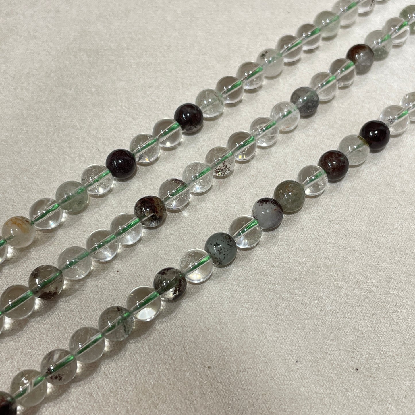 green garden quartz strands wholesale