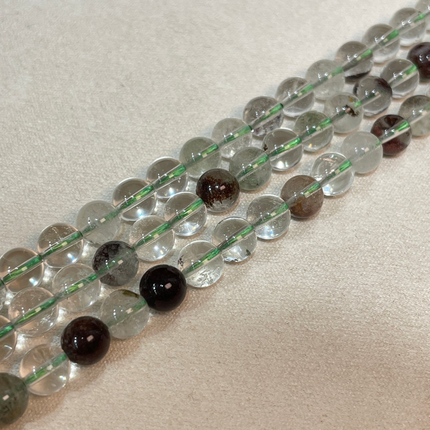 green garden quartz strands wholesale