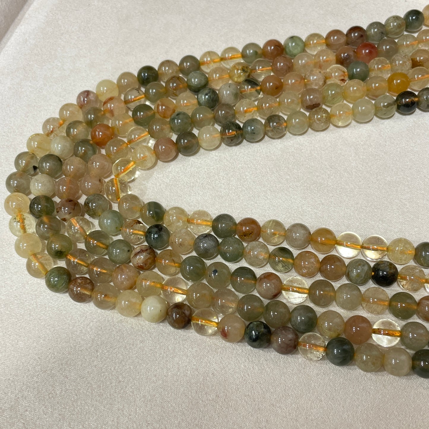 colorful rutile strands 8mm wholesale