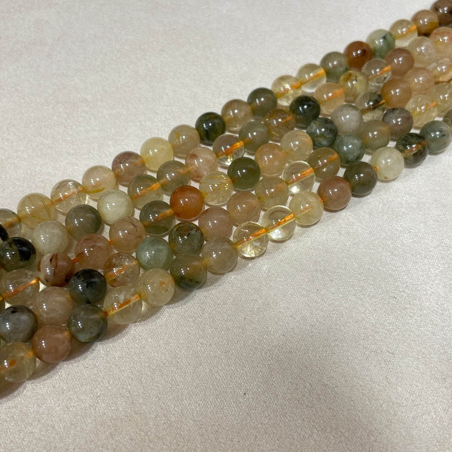 colorful rutile strands 8mm wholesale