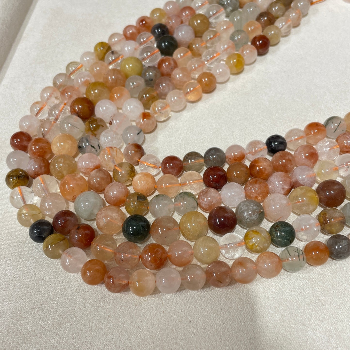 colorful rabbit hair strands