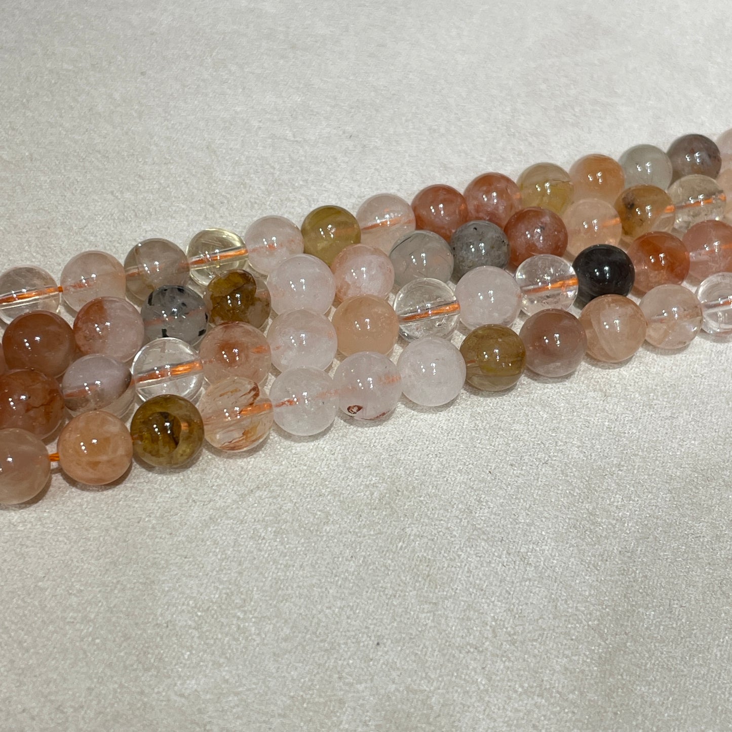 colorful rabbit hair strands