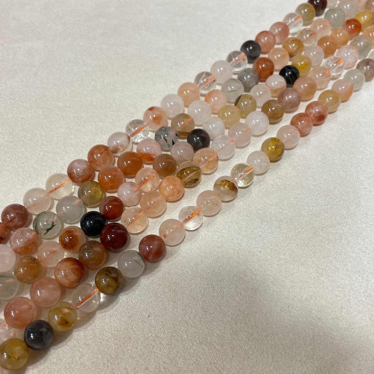 colorful rabbit hair strands
