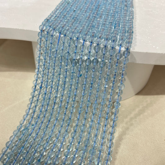 blue topaz strands 4mm