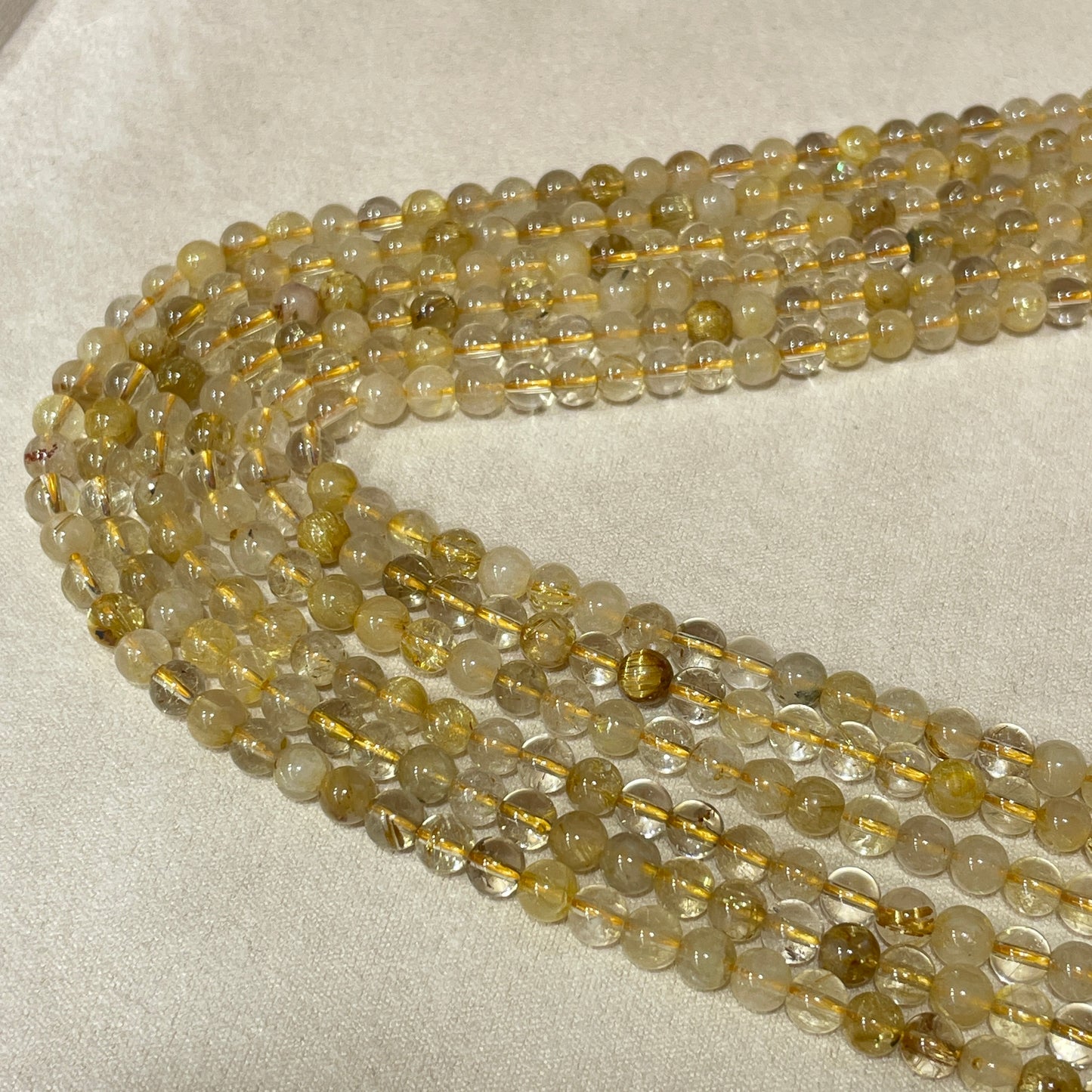 golden rutile strands 5mm