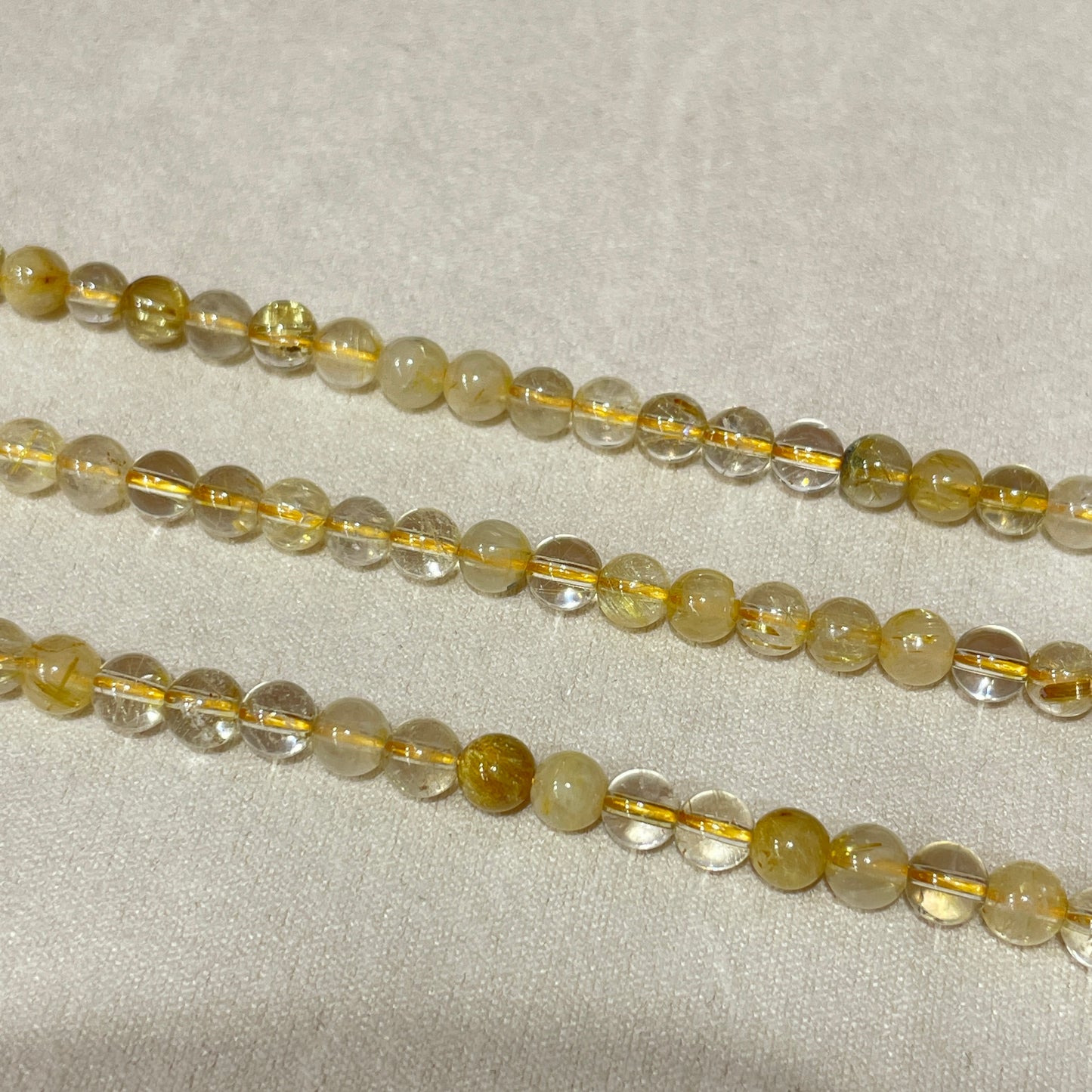golden rutile strands 5mm