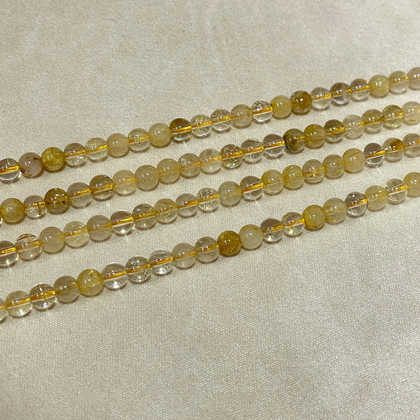 golden rutile strands 5mm