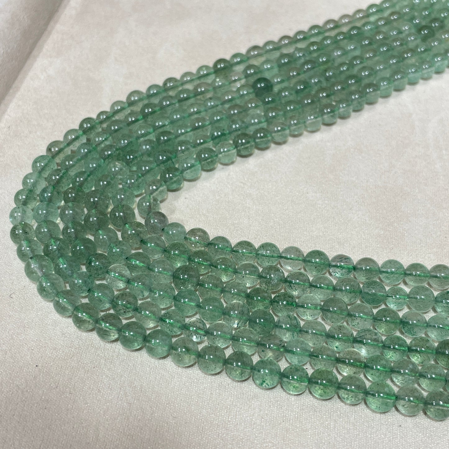 green strawberry strands 8mm