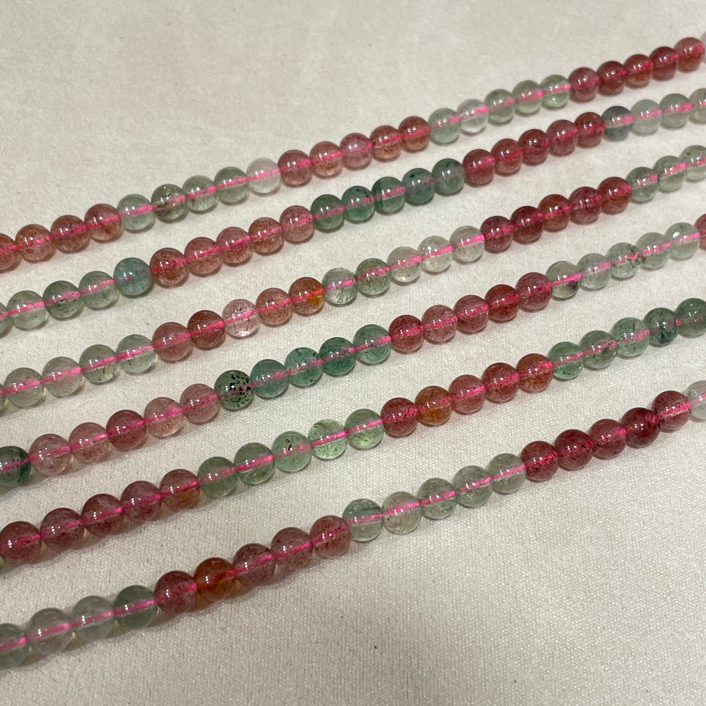 strawberry quartz  strands