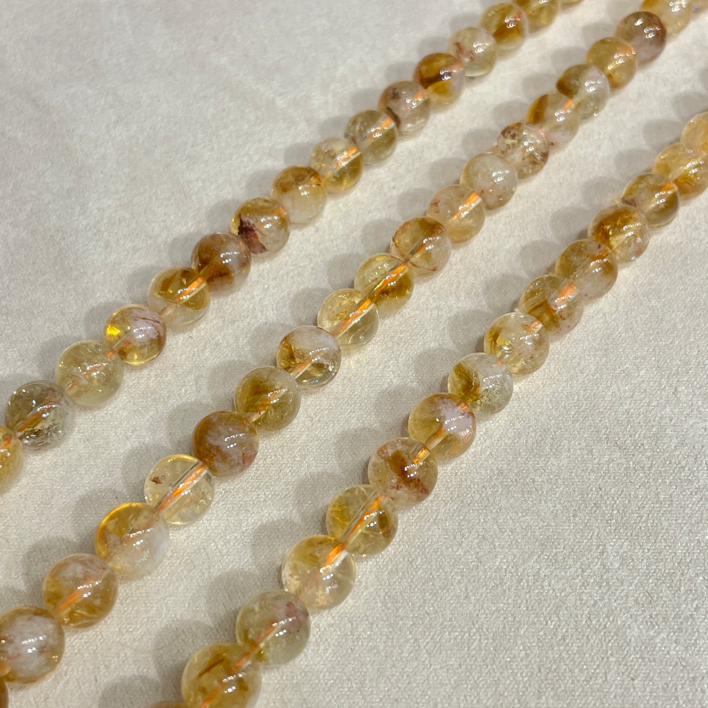 yellow asai strands 8mm