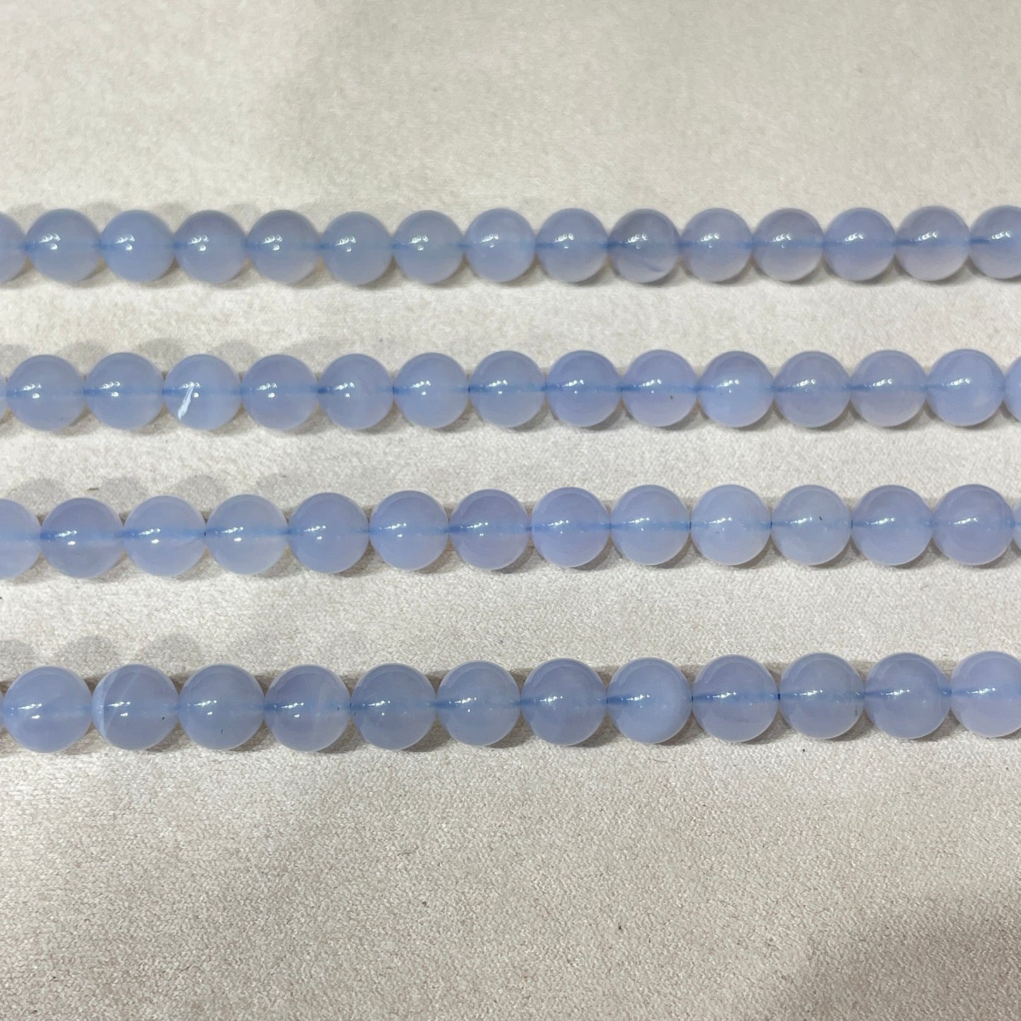 blue chalcedony strands 8mm