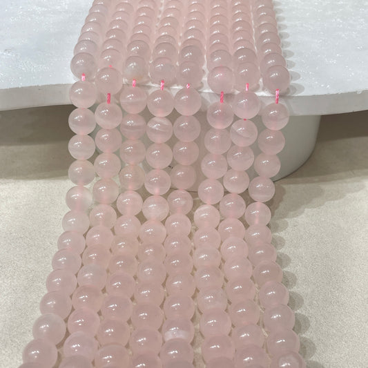 pink calcite strands