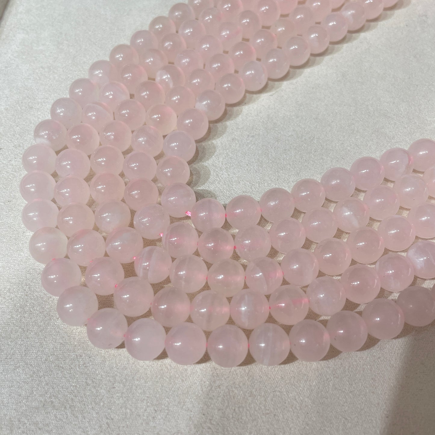 pink calcite strands