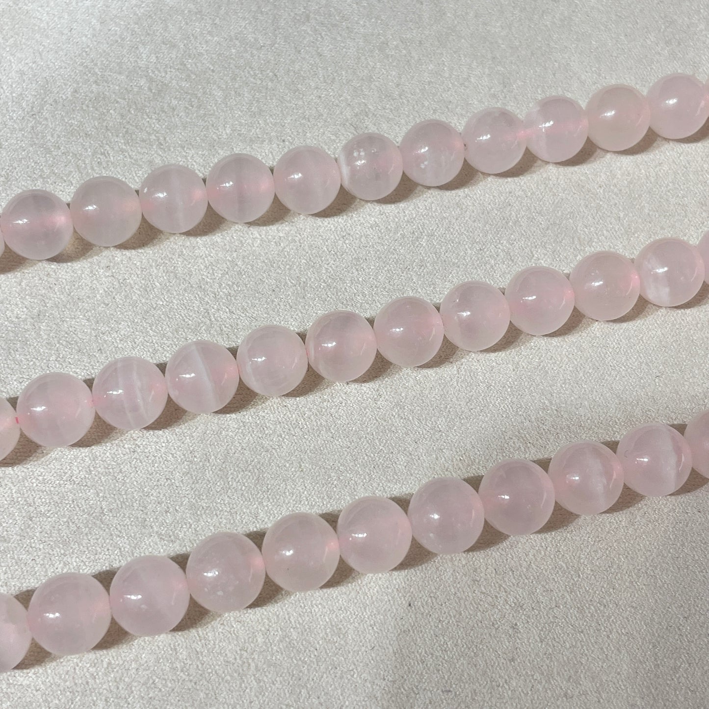 pink calcite strands