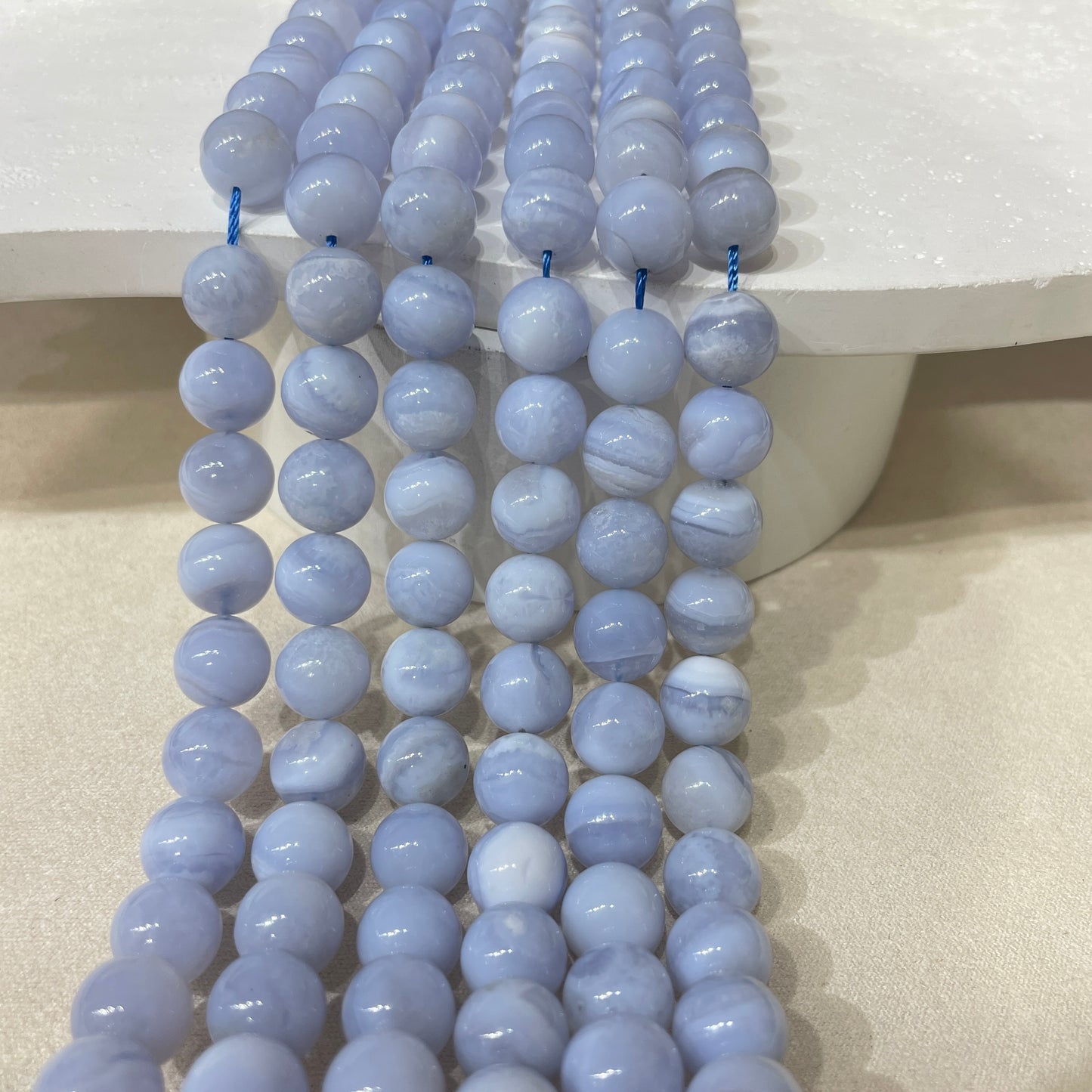 blue lace agate strands 8mm