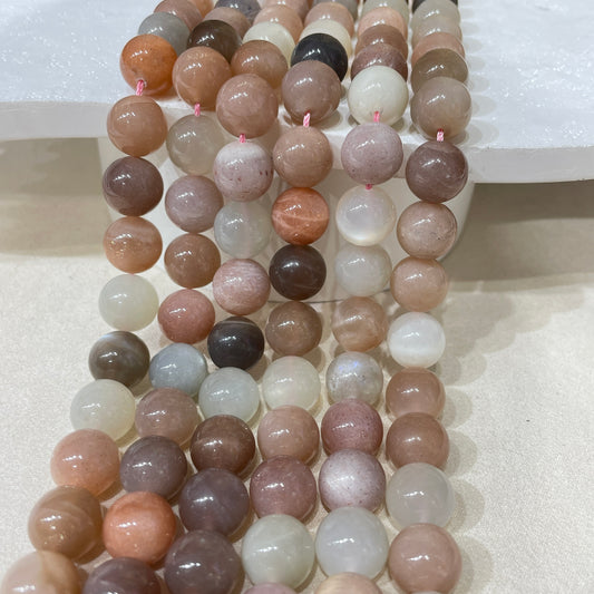 silk moonstone strands 10mm