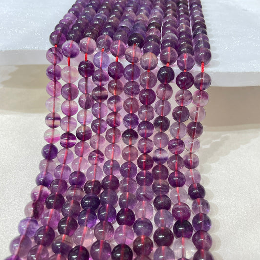 purple flourite strands 8mm