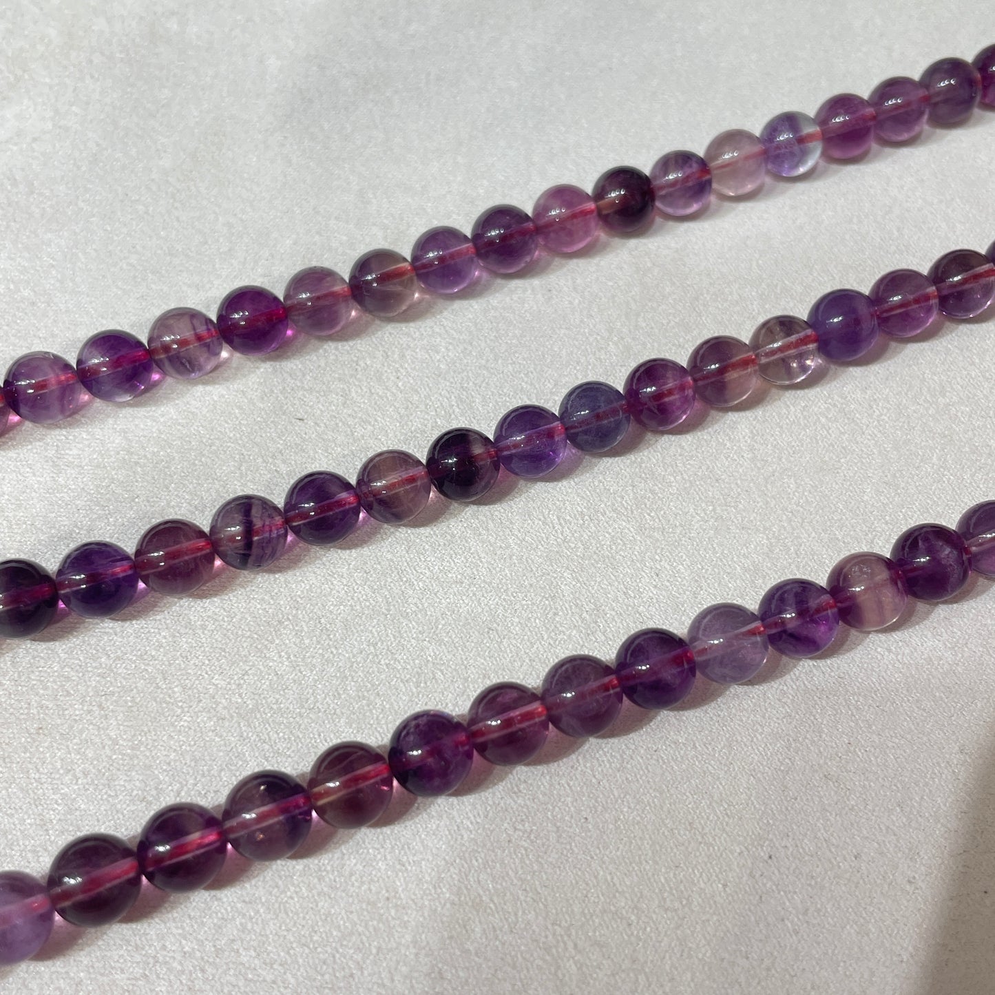 purple flourite strands 8mm