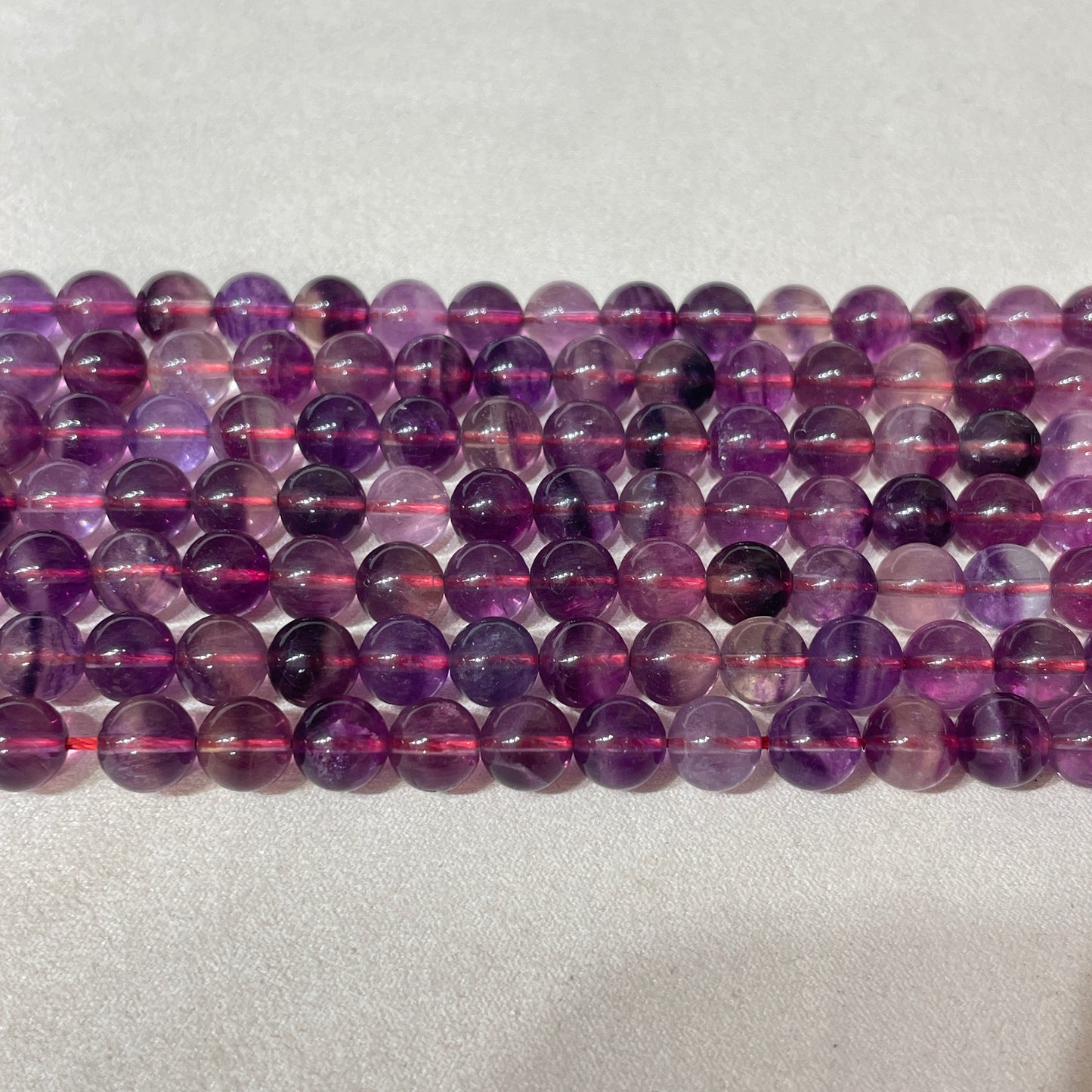 purple flourite strands 8mm
