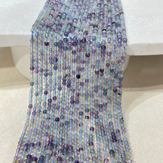 colorful flourite strands 3mm