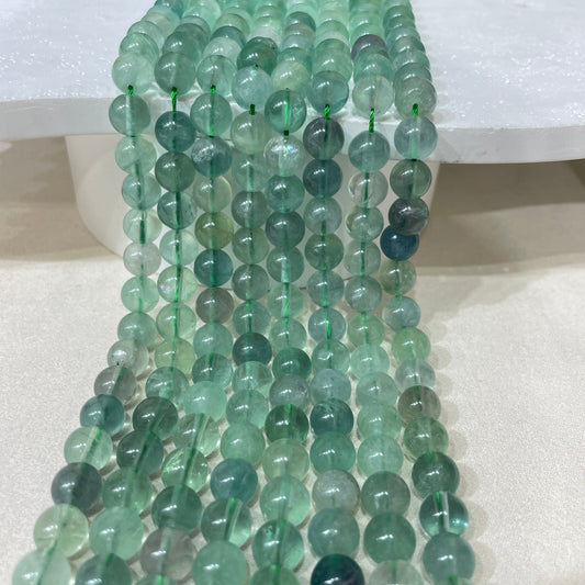 green flourite strands 8mm
