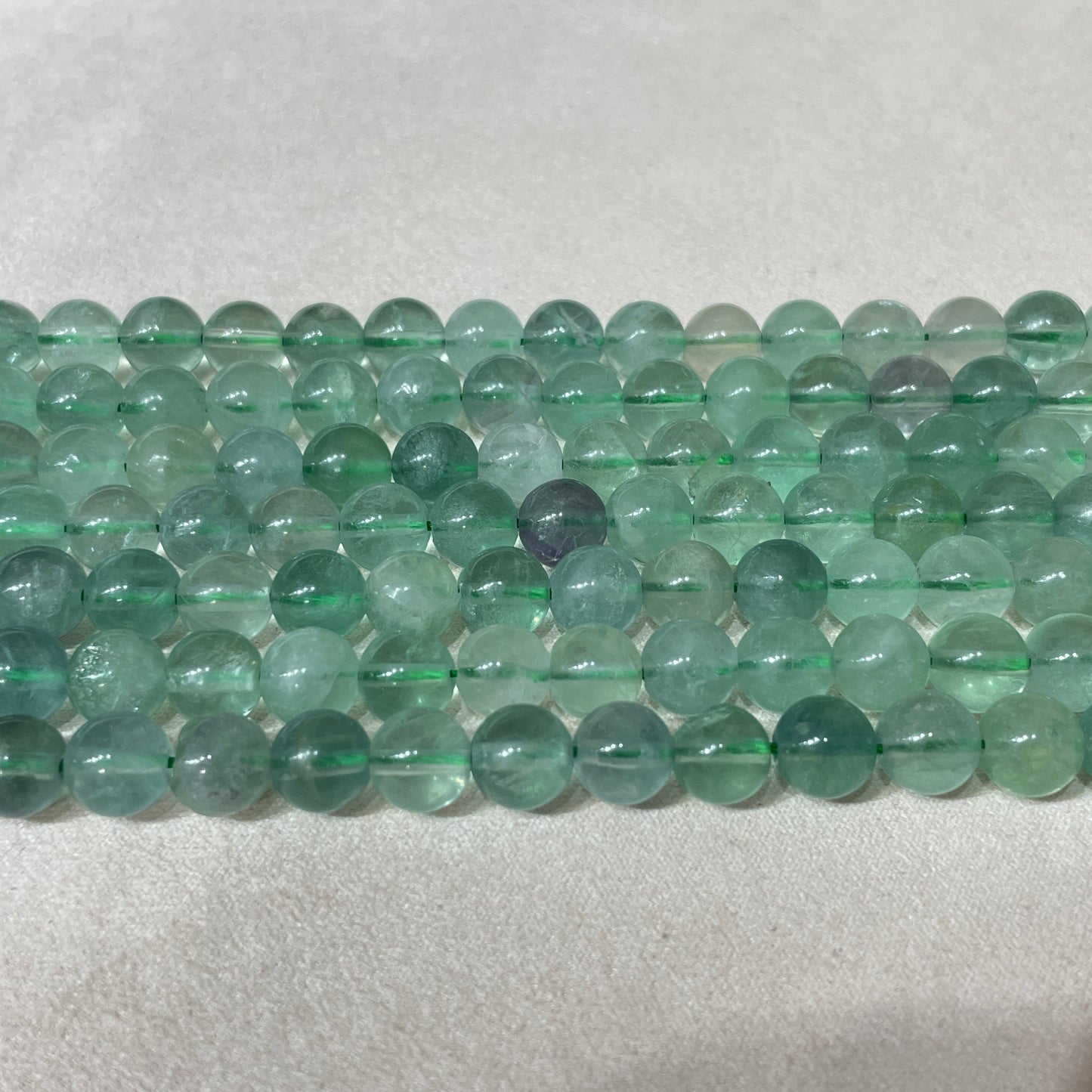green flourite strands 8mm