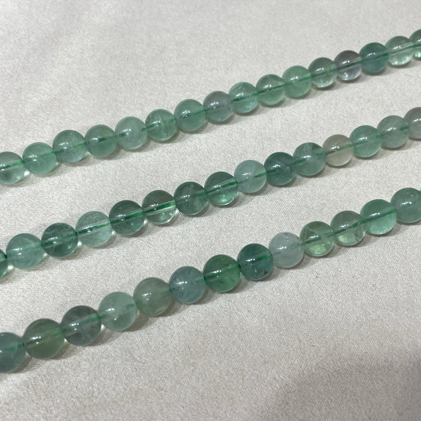green flourite strands 8mm