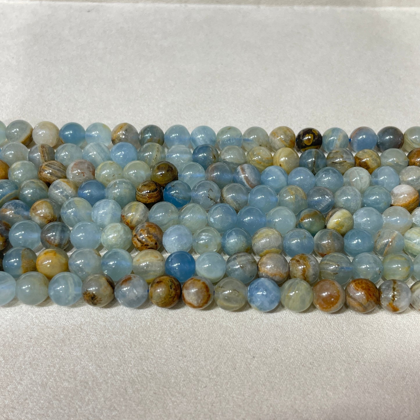 blue onyx strands 8mm