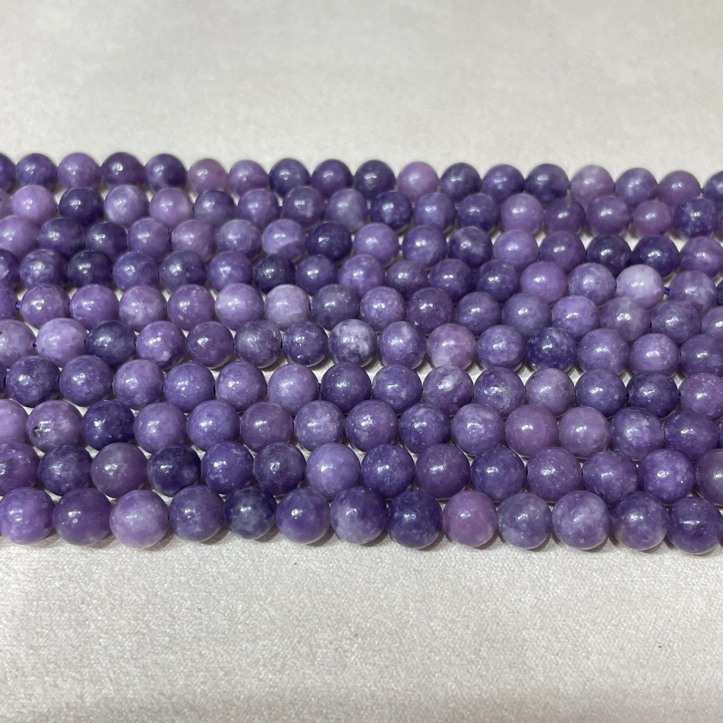 lepidolite strands 8mm