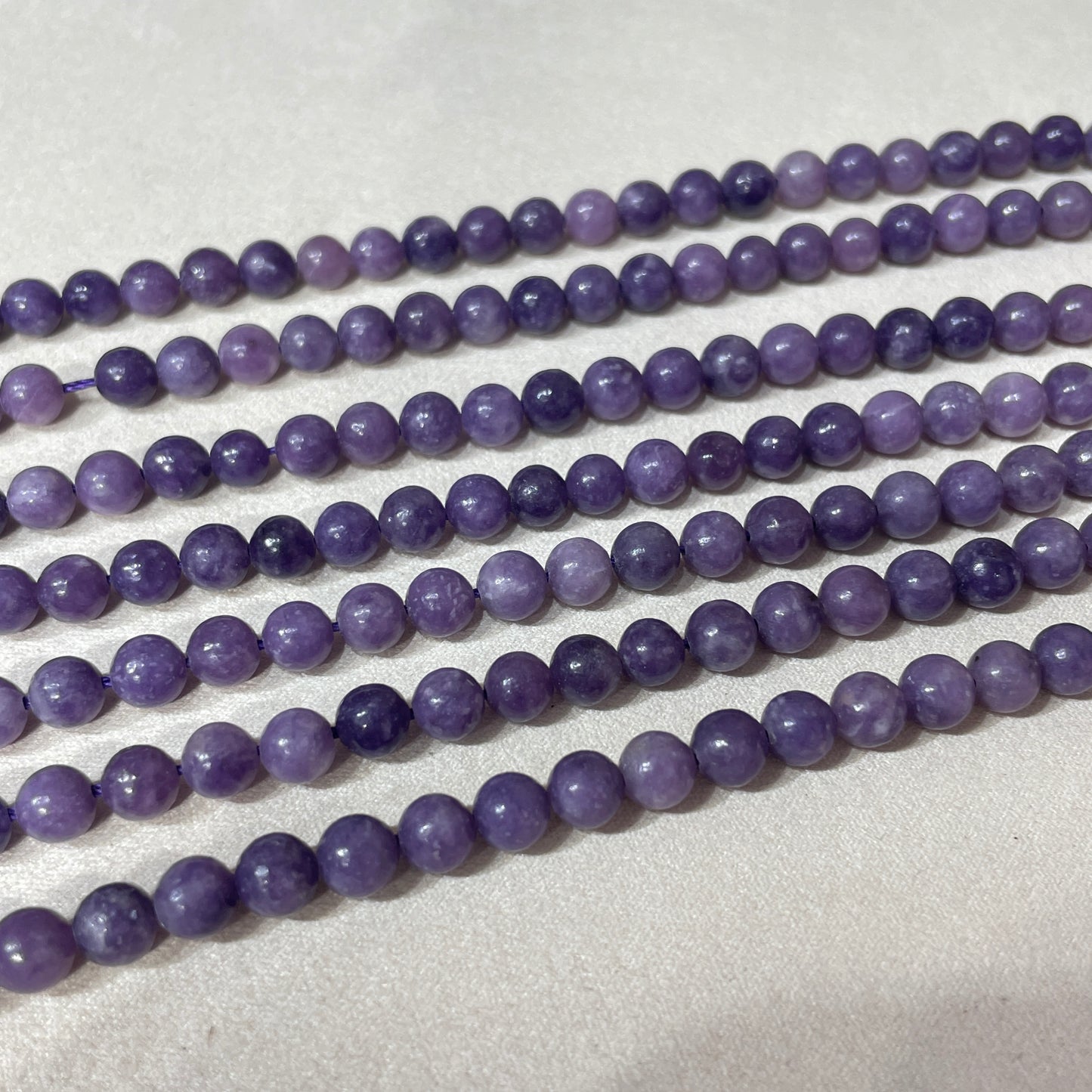 lepidolite strands 8mm