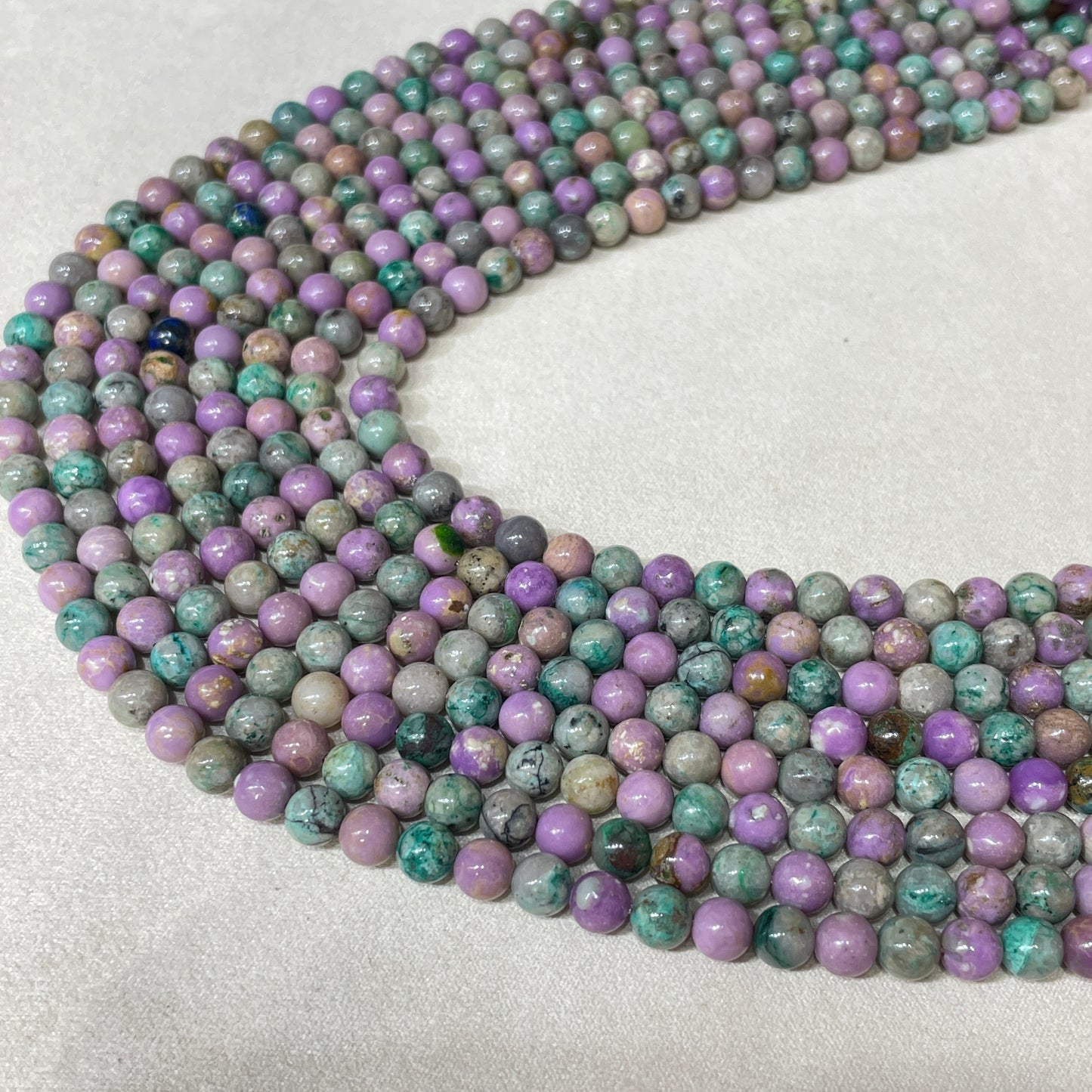 lepidolite  strands 10mm