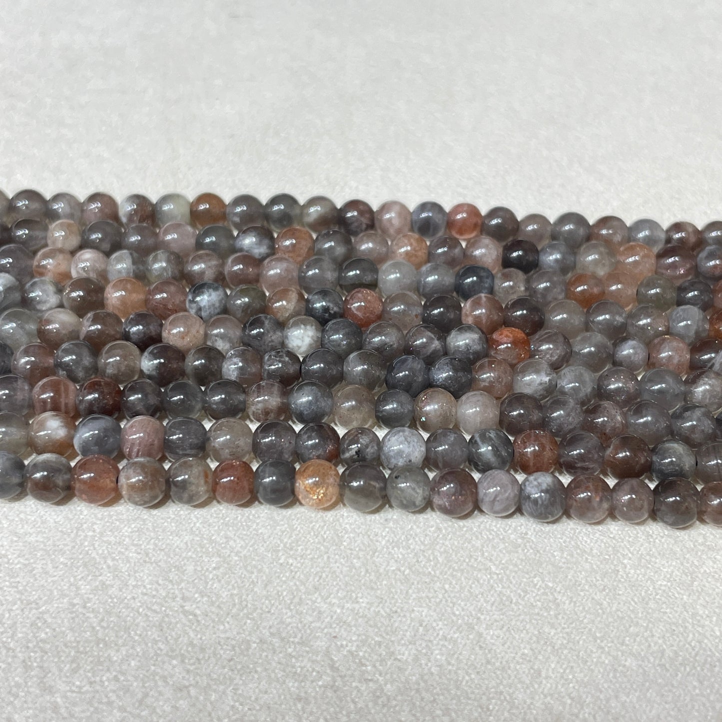 black golden sunstone strands