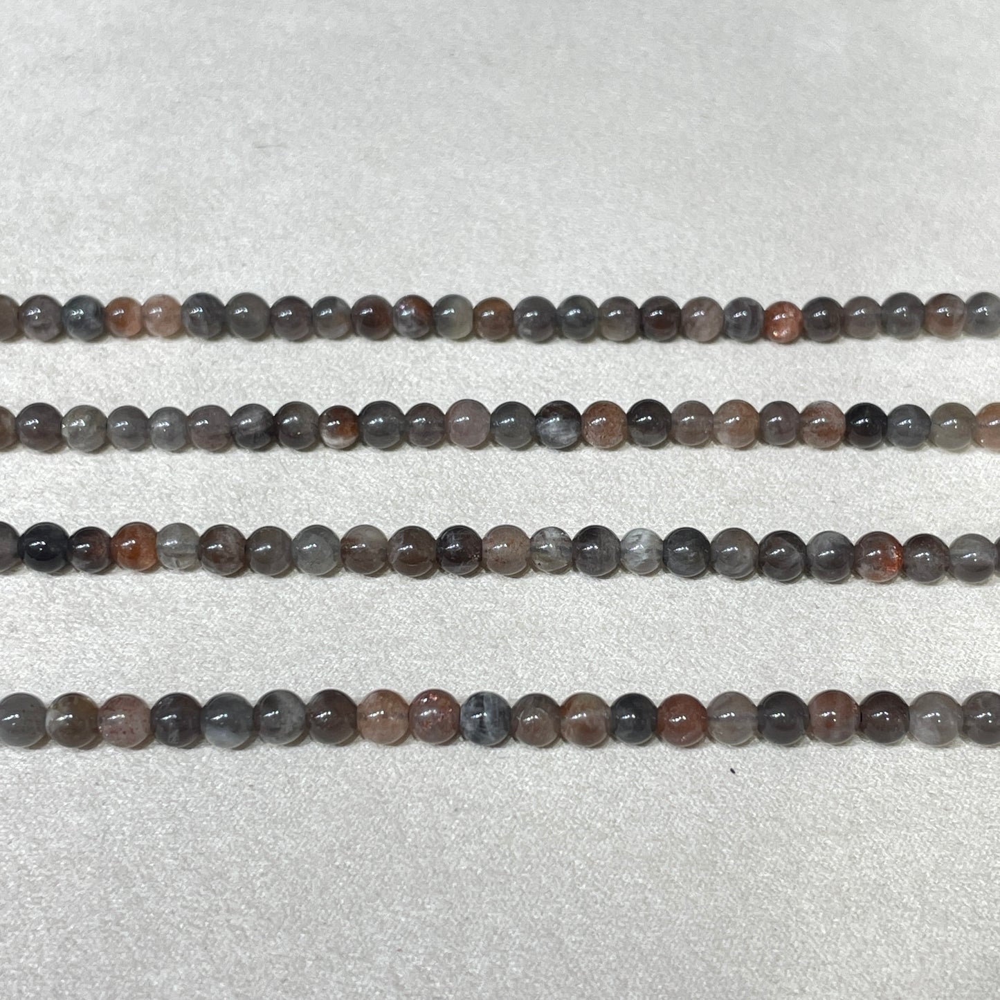 black golden sunstone strands