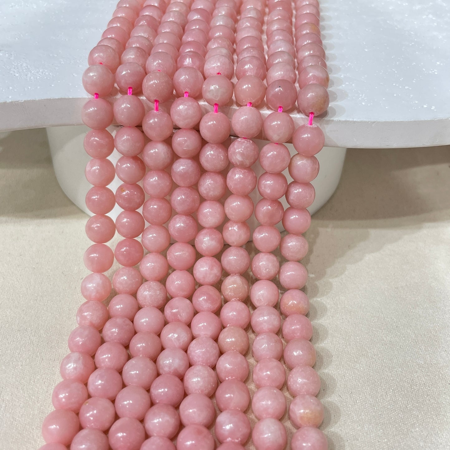 pink opal strands