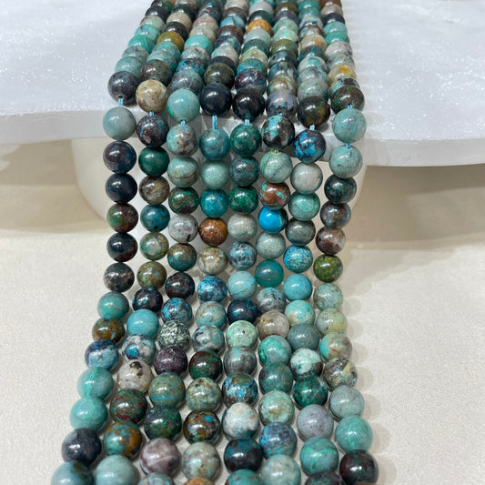 turquoise strands 8mm