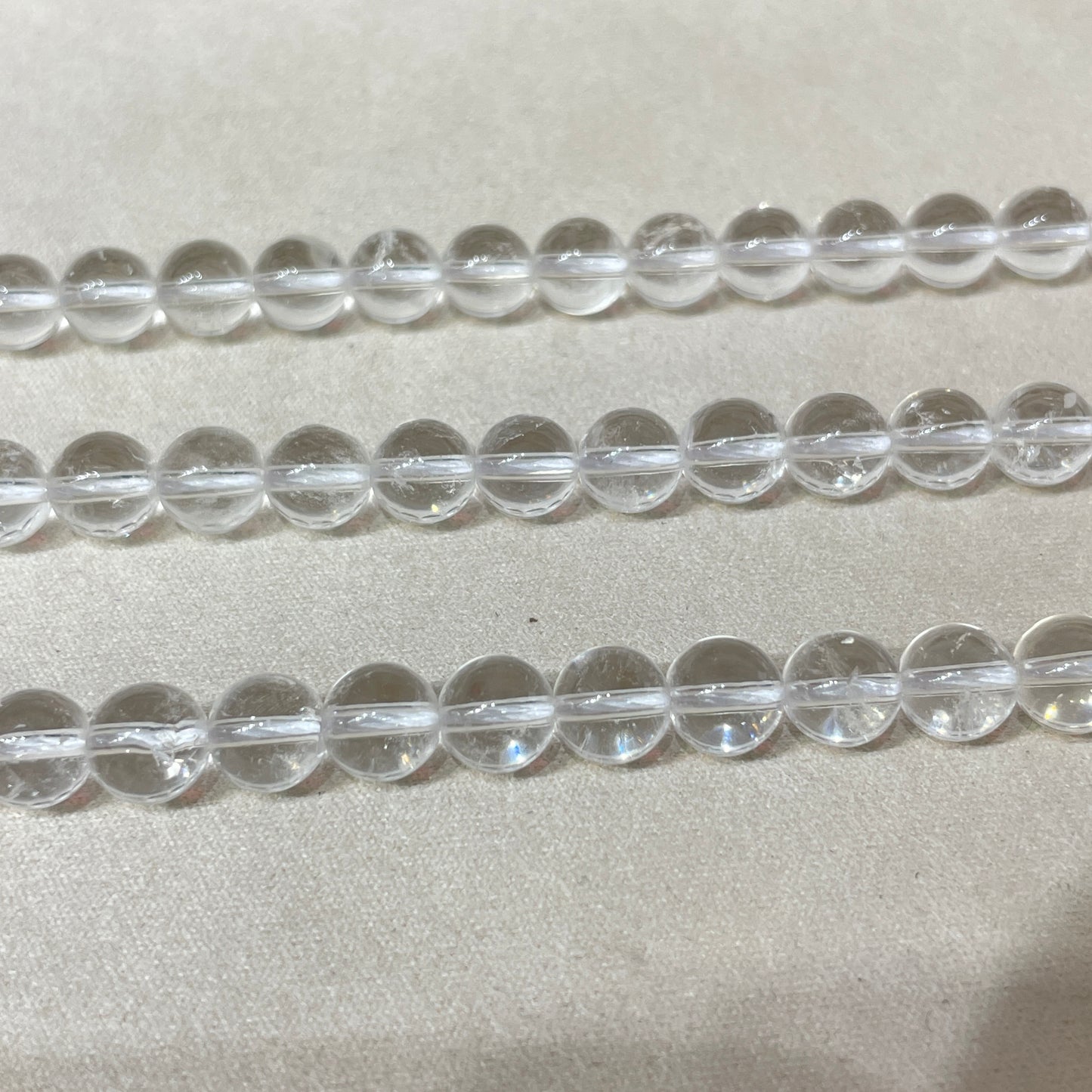 clear quartz strands