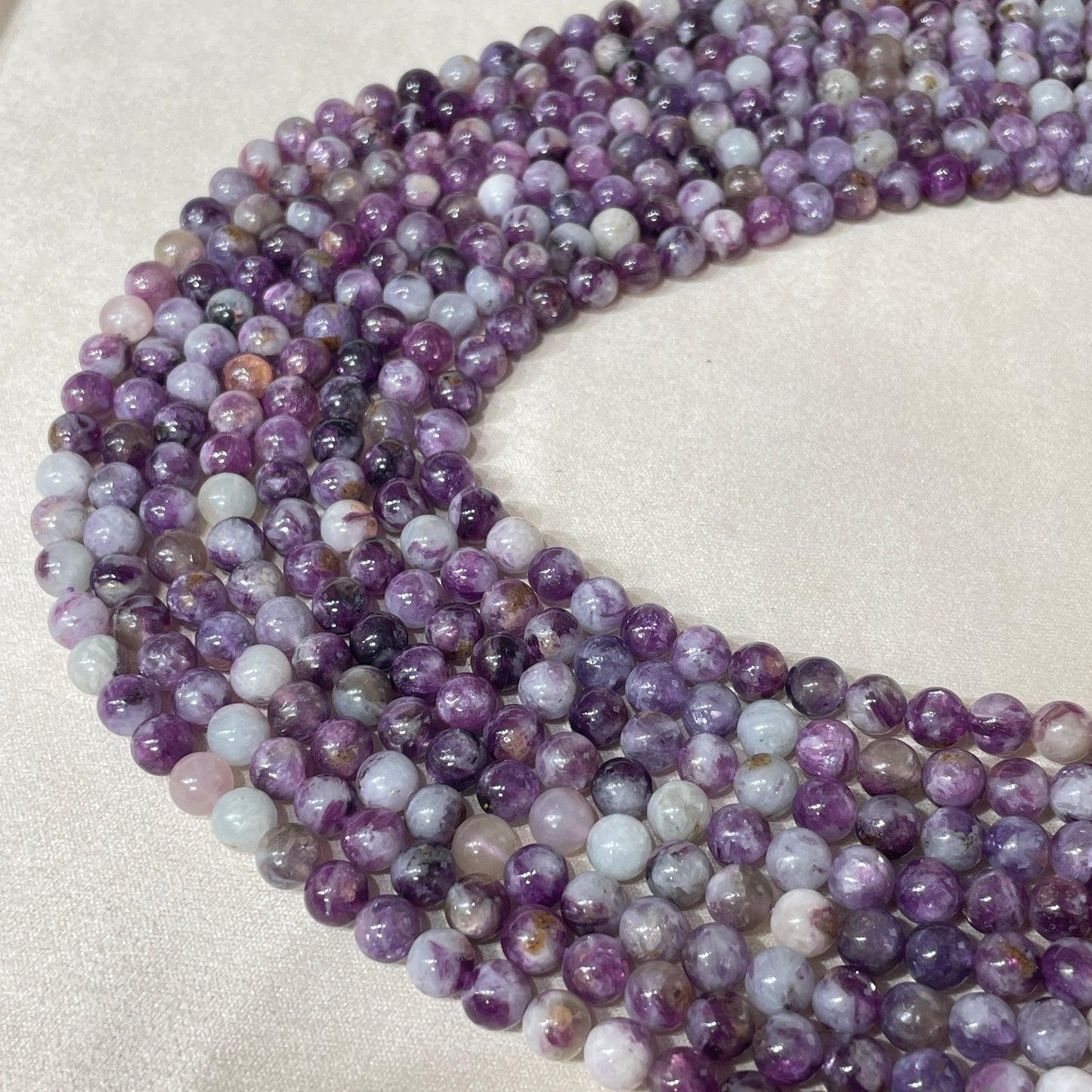 lepidolite strands