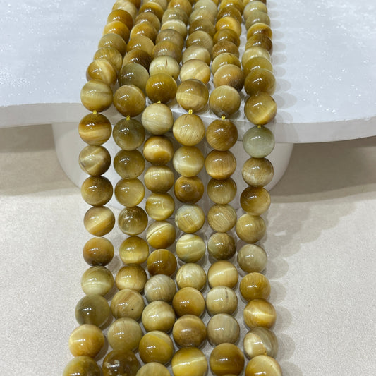 yellow tiger eyes 10mm