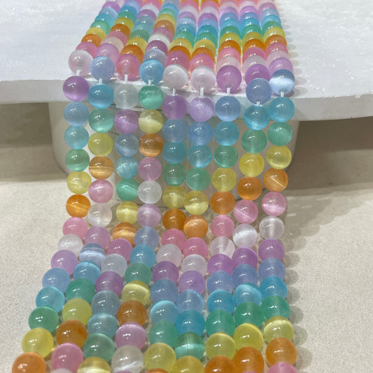 colorful selenite strands