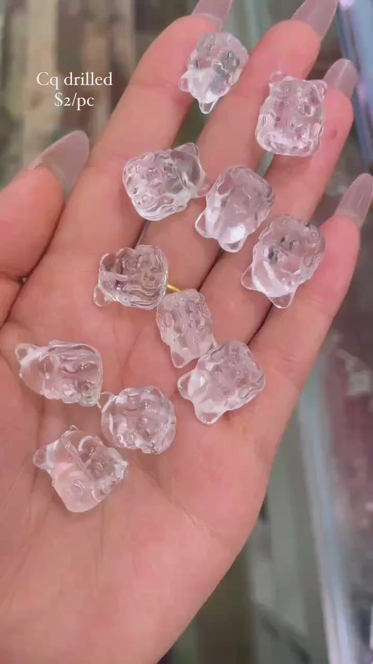 clear quartz fox