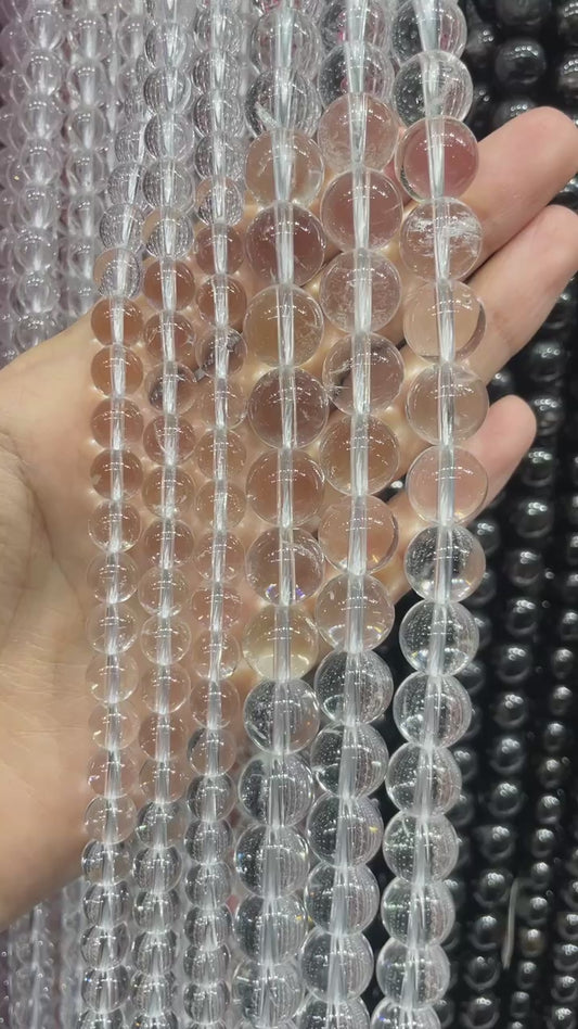 natural clear quartz strand
