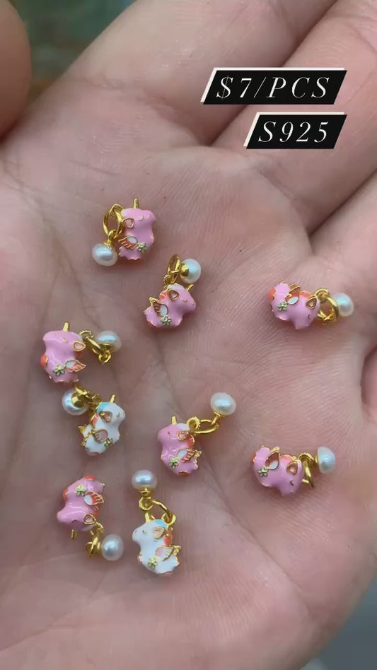 S925 unicorn charm