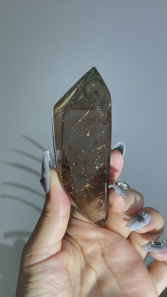 Golden rutile tower